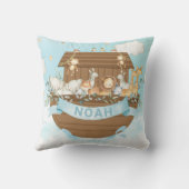 Noah's Ark Niedlicher Tiere Boy Kinderzimmer Sky B Kissen (Rückseite)