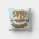 Noah's Ark Niedlicher Tiere Boy Kinderzimmer Sky B Kissen (Vorderseite)
