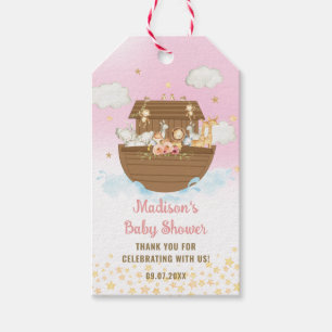 Noah's Ark Niedlicher Tiere Girl Baby Shower Gefal Geschenkanhänger