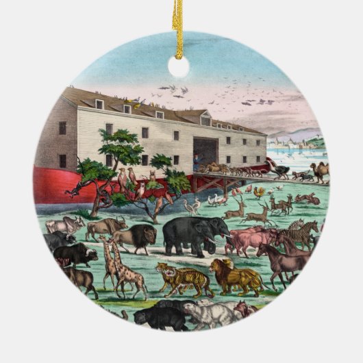 Noahs Ark-Ornament Keramik Ornament (Hinten)