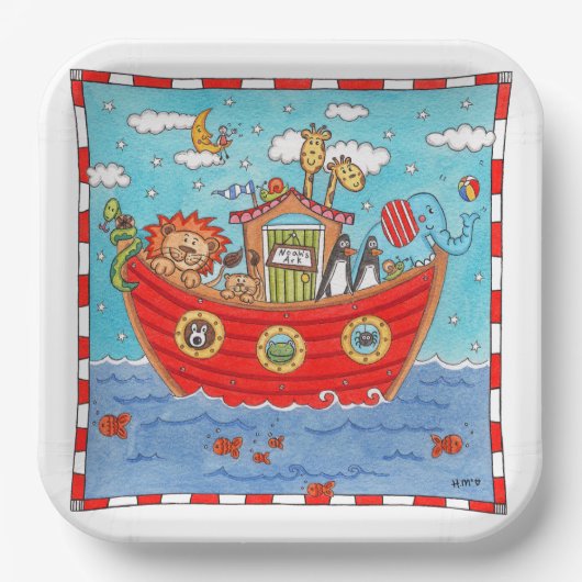 Noah's Ark Pappteller (Vorderseite)