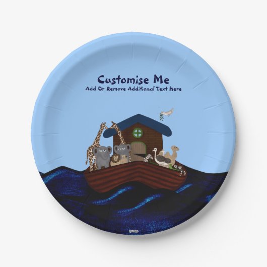 Noah's Ark Pappteller (Vorderseite)