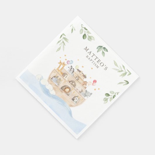 Noah's Ark Party Napkins Serviette (Ecke)