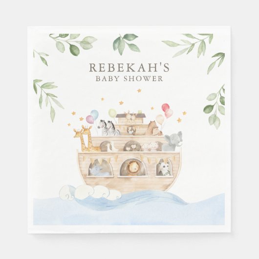 Noah's Ark Party Napkins Serviette (Vorderseite)