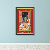 Noahs Ark People gehen in das Schiff Genesis 6 Leinwanddruck (Insitu (Holzboden))