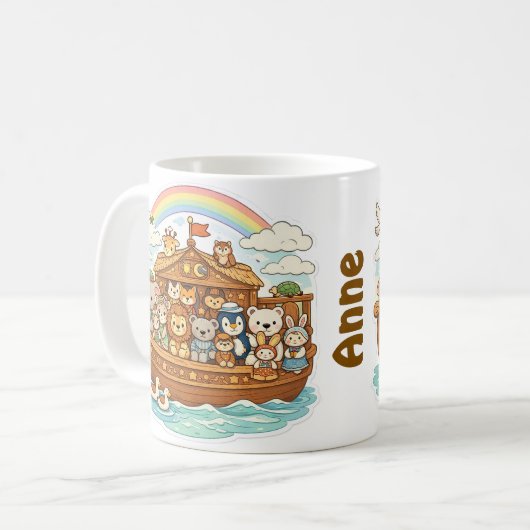 Noah's Ark Personalized Mug Kaffeetasse (Vorderseite Links)