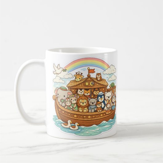 Noah's Ark Personalized Mug Kaffeetasse (Links)