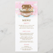 Noah's Ark Pink Girl Twins Baby Shower Programm (Vorderseite)