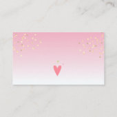 Noah's Ark Pink Girls Diaper Raffle Begleitkarte (Rückseite)