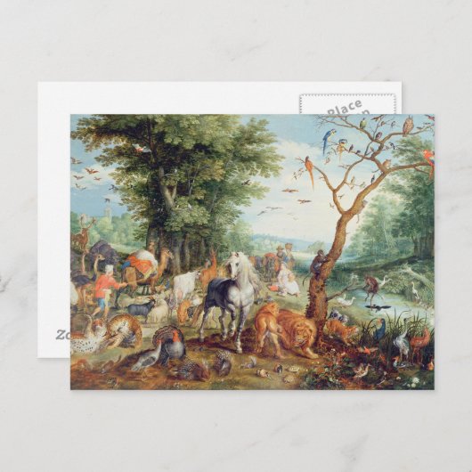 Noah's Ark Postkarte (Vorne/Hinten)