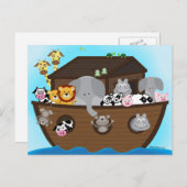 Noah's Ark Postkarte (Vorne/Hinten)