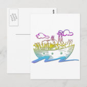 Noah's Ark Postkarte (Vorne/Hinten)