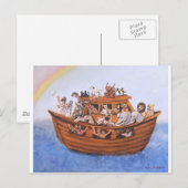 Noah's Ark Postkarte (Vorne/Hinten)