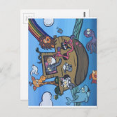 Noah's Ark Postkarte (Vorne/Hinten)