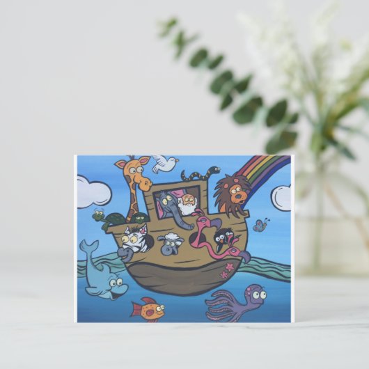 Noah's Ark Postkarte (Stehend Vorderseite)