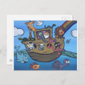 Noah's Ark Postkarte (Vorne/Hinten)