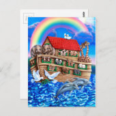 Noah's Ark Postkarte (Vorne/Hinten)