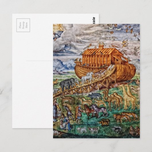 Noah's Ark Postkarte (Vorne/Hinten)