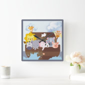 Noah's Ark Quadratische Wanduhr (Zuhause)