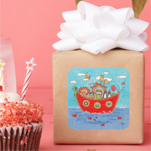 Noah's Ark Quadratischer Aufkleber