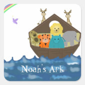 Noah's Ark Quadratischer Aufkleber (Vorderseite)
