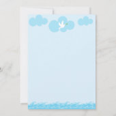 Noah's Ark Rainbow Baby Shower Einladung (Rückseite)