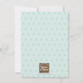 Noah's Ark Rainbow Baptism Dedication Christening Einladung (Rückseite)