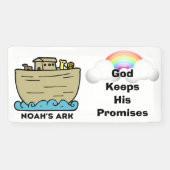 Noahs Ark Rainbow Church Banner (Horizontal)