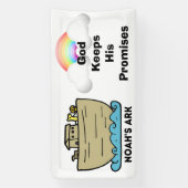 Noahs Ark Rainbow Church Banner (Vertikal)