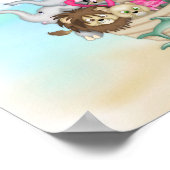 NOAHS ARK Rainbow KINDERZIMMER DECORARAL Poster (Ecke)