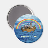 Noah's Ark & Rainbow Magnet (Vorderseite/Rückseite)