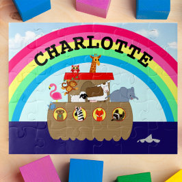 Noahs Ark Rainbow Personalisiert Puzzle