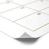 Noah's Ark Rainbow Pink Guess Baby's Due Date Game Poster (Ecke)