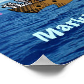 Noah's Ark & Rainbow Poster (Ecke)