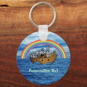 Noah's Ark & Rainbow Schlüsselanhänger (Vorderseite)