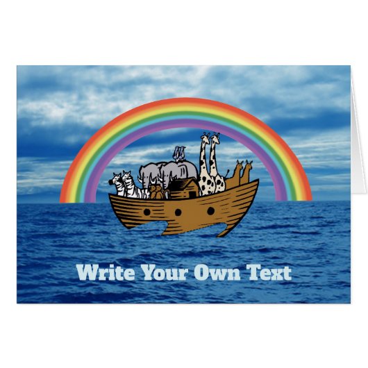 Noah's Ark & Rainbow - Schreiben Sie Ihren eigenen (Vorderseite (Horizontal))