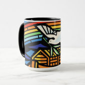 Noah's Ark, Regenbogen, Dove Tasse (Vorderseite Links)