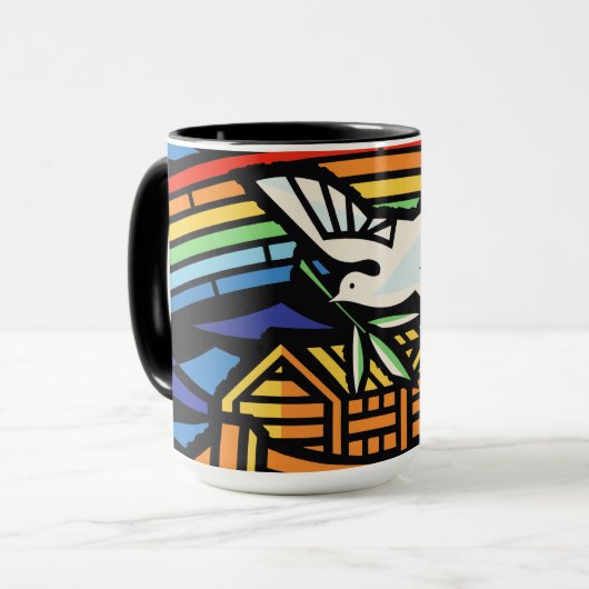 Noah's Ark, Regenbogen, Dove Tasse (Vorderseite Links)