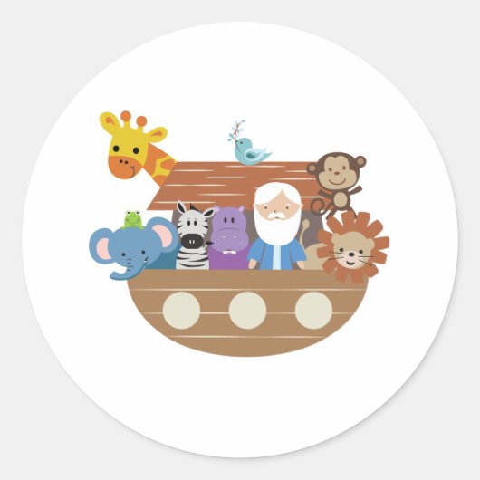 Noah's Ark Round Stickers (Vorderseite)