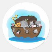 Noah's Ark Runder Aufkleber (Vorderseite)