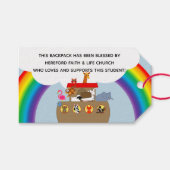 Noahs Ark Segen der Backpacks Church Geschenkanhänger (Vorderseite (Horizontal))