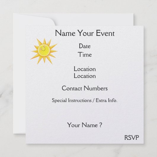 Noah's Ark - SRF Einladung (Rückseite)