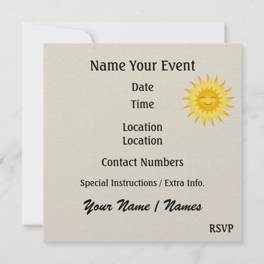 Noah's Ark - SRF Einladung (Rückseite)