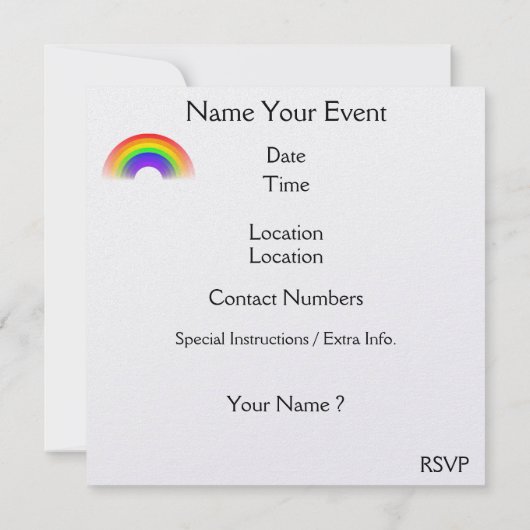 Noah's Ark - SRF Einladung (Rückseite)