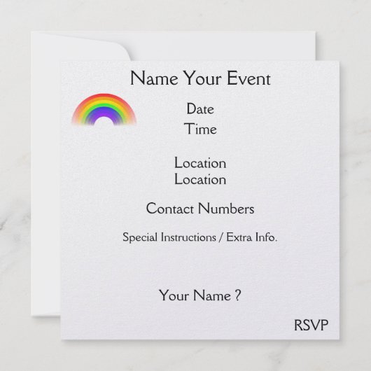 Noah's Ark - SRF Einladung (Rückseite)