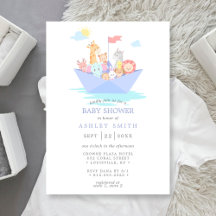 Noah's Ark Süße Tier Boat Baby Shower