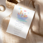 Noah's Ark Süße Tier Boat Baby Shower Einladung