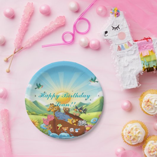 Noah's Ark Theme Pappteller (Party)