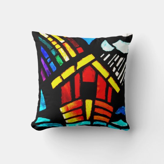 Noah's Ark Throw Kissen (Vorderseite)