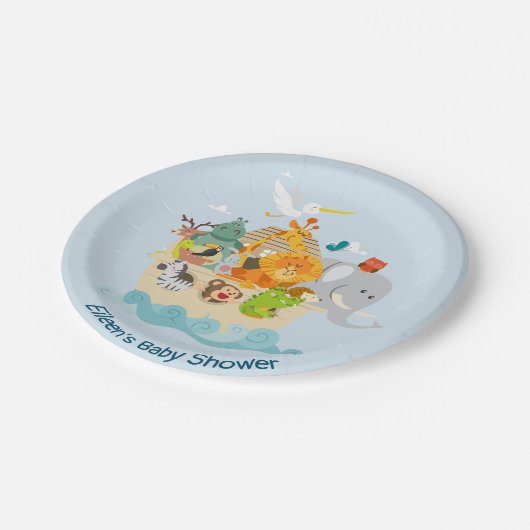 Noah's Ark - Tiere Pappteller (Schrägansicht)